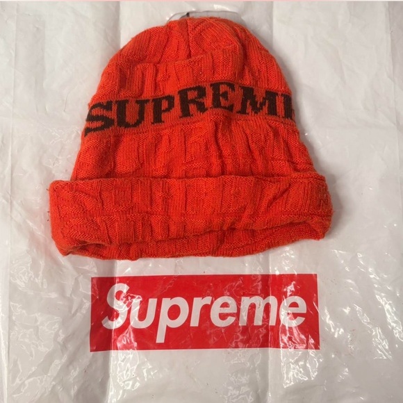 Supreme Vibrant Orange Knit Hat - Picture 4 of 4